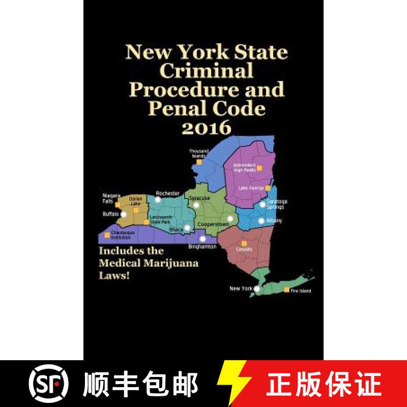 【3-4周达】New York State Criminal Procedure and Penal Code 2016 [9781329607422]