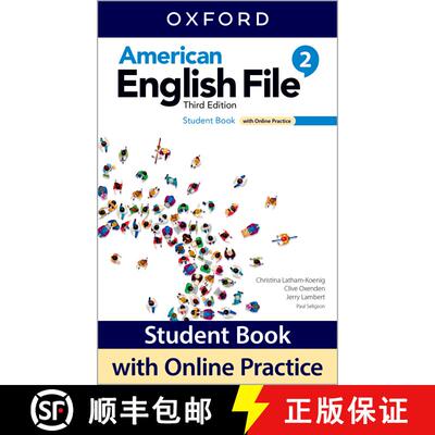 【3-4周达】American English File: Level 2: Student Book With Online Practice [9780194906395]