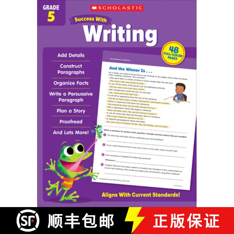 【3-4周达】Scholastic Success with Writing Grade 5 Workbook [9781338798753]