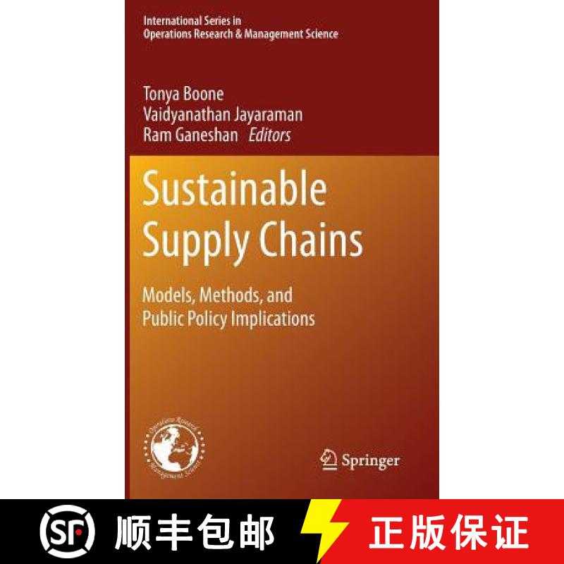 【3-4周达】Sustainable Supply Chains : Models, Methods, and Public Policy Implications [9781441961044]