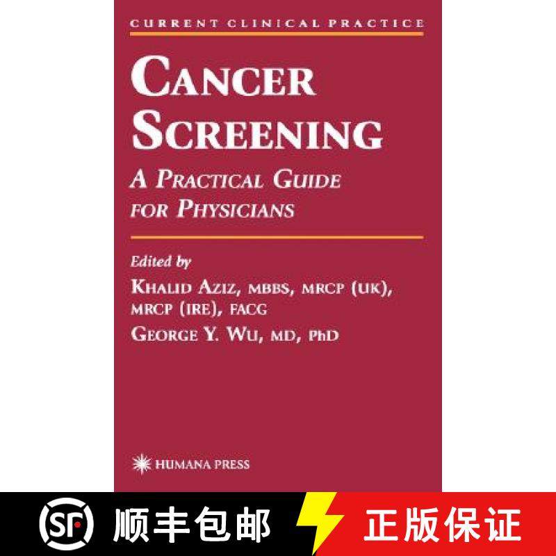 【3-4周达】Cancer Screening: A Practical Guide for Physicians [9780896038653]