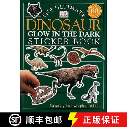 【3-4周达】The Ultimate Dinosaur Glow in the Dark Sticker Book [9780751344387]