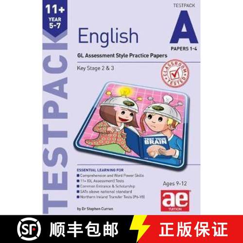 【3-4周达】11+ English Year 5-7 Testpack A Papers 1-4: GL Assessment Style Practice Papers [9781910107461]