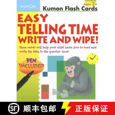 【3-4周达】Easy Telling Time Write and Wipe! [With Pen] [9781933241456]