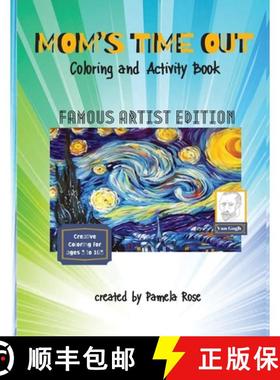 预订 MOM'S TIME OUT - Coloring and Activity Book: Famous Artist Edition [9781513610948]