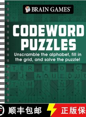 【3-4周达】Brain Games - Codeword Puzzle: Unscramble the Alphabet, Fill in the Grid, and Solve the Pu... [9781645586234]