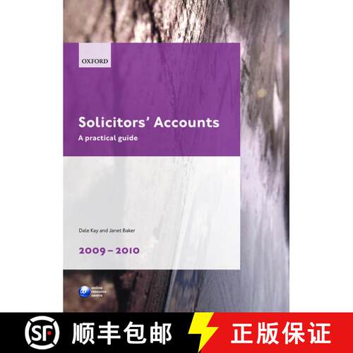 【3-4周达】Solicitors' Accounts 2009-2010: A Practical Guide [9780199574643]
