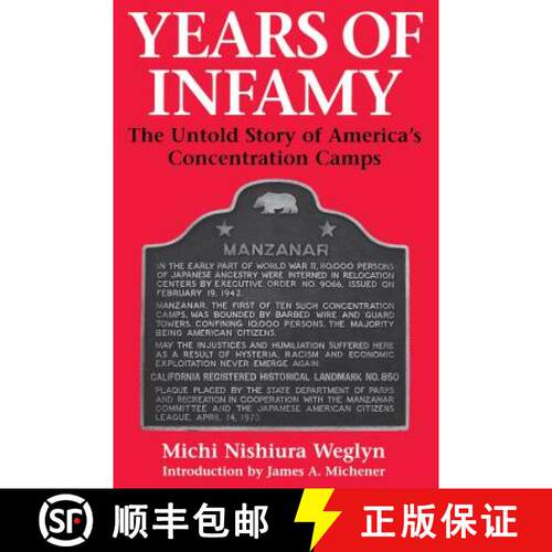 【3-4周达】Years of Infamy – The Untold Story of America`s Concentration Camps [9780295974842]