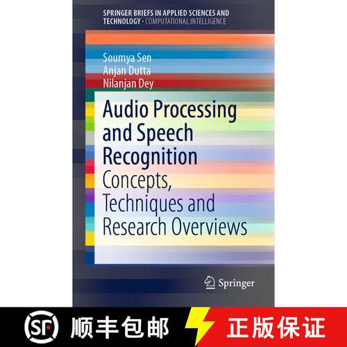 【3-4周达】Audio Processing and Speech Recognition : Concepts, Techniques and Research Overviews [9789811360978]
