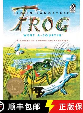 【3-4周达】英文原版绘本1956凯迪克金奖 Frog Went A - Courtin’ 青蛙先生的婚礼 平装 [9780156339001]