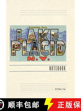 【3-4周达】Vintage Lined Notebook Greetings from Lake Placid, New York [9798385437733]
