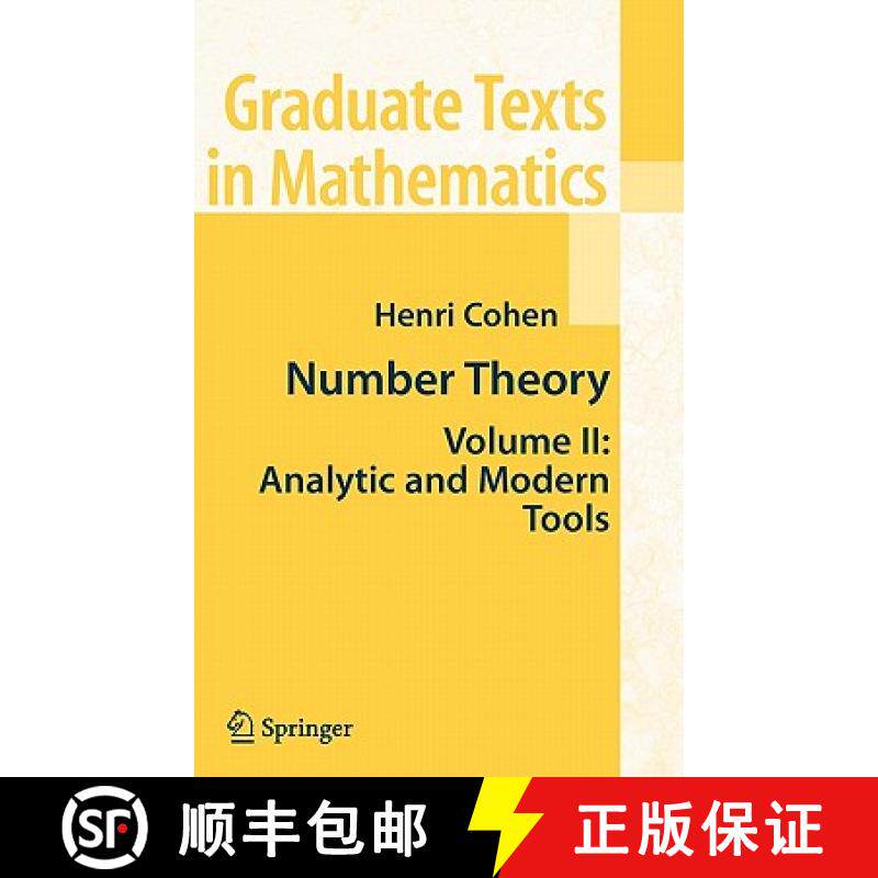 【3-4周达】Number Theory : Volume II: Analytic and  Modern Tools [9780387498935]