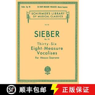 Vocalises Schirmer Measure 112 预订 Volume Op. Eight Library 9780793553471 Classics