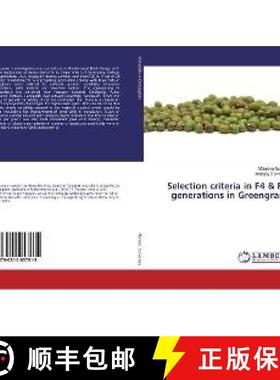 预订 Selection criteria in F4 & F5 generations in Greengram [9786202057615]