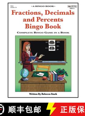 预订 Fractions, Decimals and Percents Bingo Book: Complete Bingo Game In A Book [9780873864275]
