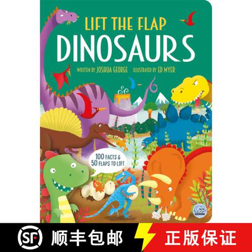 【3-4周达】精装 Dangerous Dinosaurs - Interactive History Book for Kids [9781917082280]