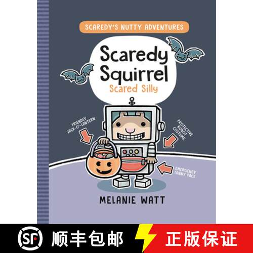 【3-4周达】精装 Scaredy Squirrel Scared Silly: (A Graphic Novel) [9780593307649]