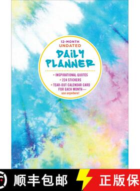 【3-4周达】12-Month Undated Daily Planner [9781645177227]