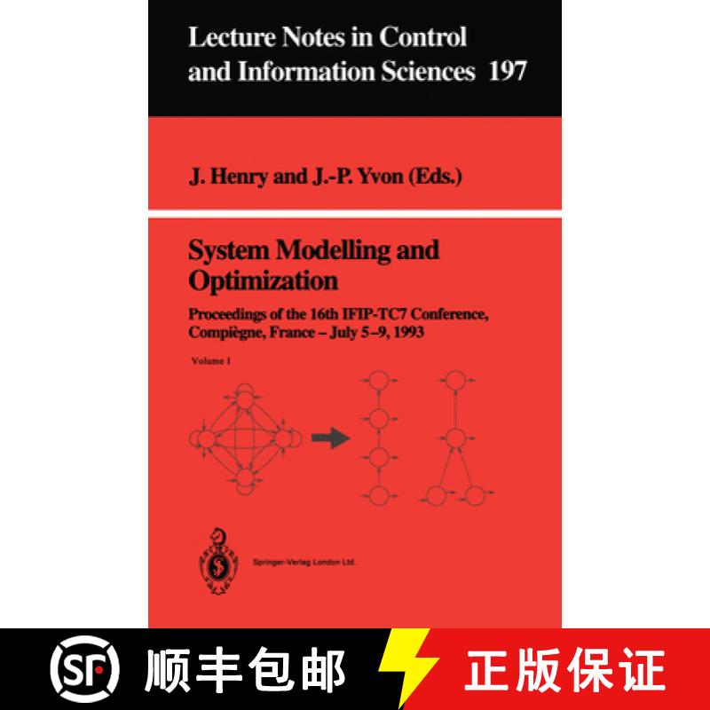 【3-4周达】System Modelling and Optimization: Proceedings of the 16th Ifip-Tc7 Conference, Compiègne... [9783540198932]