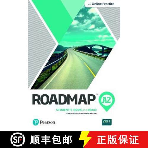 【3-4周达】Roadmap A2 Student's Book & Interactive eBook with Online Practice, Digital Resources & App [9781292393070]