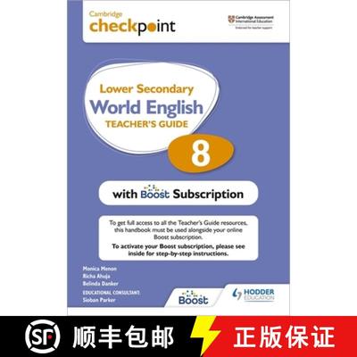 【3-4周达】Cambridge Checkpoint Lower Secondary World English Teacher's Guide 8 with Boost Subscripti... [9781398307704]