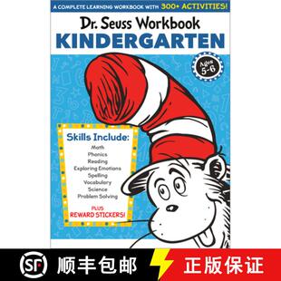 【3-4周达】Dr. Seuss Workbook: Kindergarten: 300+ Fun Activities with Stickers and More! (Math, Phoni... [9780525572206]