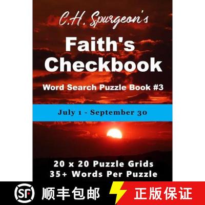 预订 C. H. Spurgeon's Faith Checkbook Word Search Puzzle Book #3: July 1 - September 30 [9781988938295]
