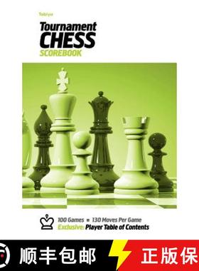 【3-4周达】Tabiya Tournament Chess Scorebook: Cover Style: White with Green Graphic [9780985644208]