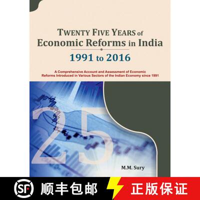【3-4周达】精装 Twenty Five Years of Economic Reforms in India: 1991 to 2016: A Comprehensive Account... [9788177084344]