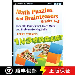 【3-4周达】Math Puzzles And Brainteasers, Grades 3-5: Over 300 Puzzles That Teach Math And Problem-So... [9780470227190]