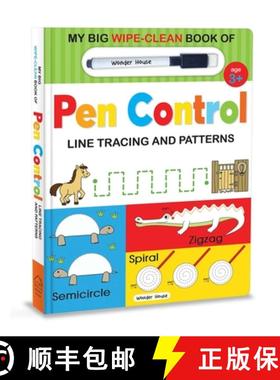 【3-4周达】My Big Wipe and Clean Book of Pen Control for Kids: Line Tracing and Patterns [9789354401206]