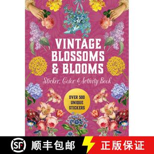 Blooms 500 Sticker and Vintage Unique Over Color Stickers Activity Blossoms Book 4周达 9780785846307