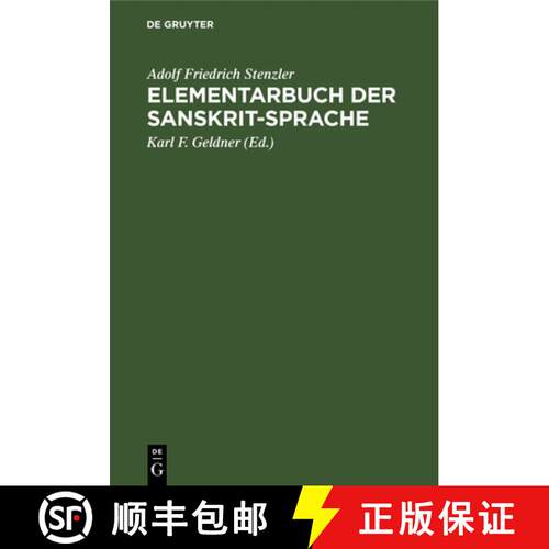 【3-4周达】精装 Elementarbuch der Sanskrit–Sprache – Grammatik, Texte, Wörterbuch [9783112334874]