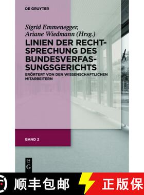 【3-4周达】精装 Linien der Rechtsprechung des Bundesverfassungsgerichts - eroertert von den wissensch... [9783110240153]