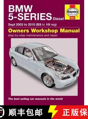 【3-4周达】BMW 5 Series Diesel (Sept 03 - 10) Haynes Repair Manual: 45202 [9781785210204]