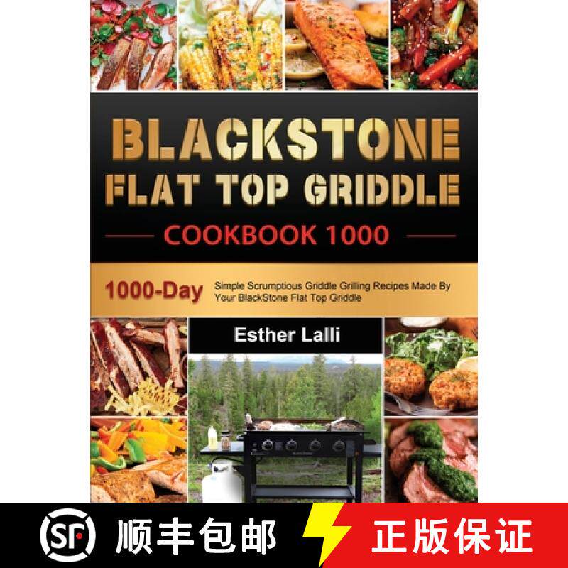 【3-4周达】BlackStone Flat Top Griddle Cookbook 1000: 1000-Day Simple Scrumptious Griddle Grilling Re... [9781803679600]