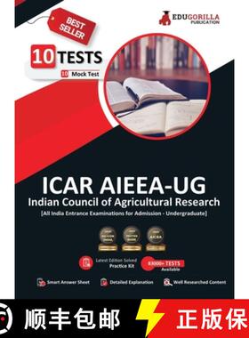 【3-4周达】ICAR AIEEA UG : All India Entrance Examination for Admission 2023 - 10 Full Length Mock Te... [9789390239856]