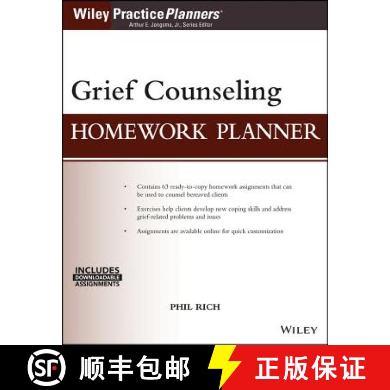【3-4周达】Grief Counseling Homework Planner (W/ Download) [Wiley心理学] [9781119385028]