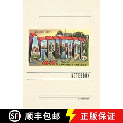 【3-4周达】Vintage Lined Notebook Greetings from Appleton, Wisconsin [9798385454969]