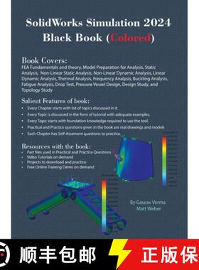 【3-4周达】SolidWorks Simulation 2024 Black Book: (Colored) [9781774591291]