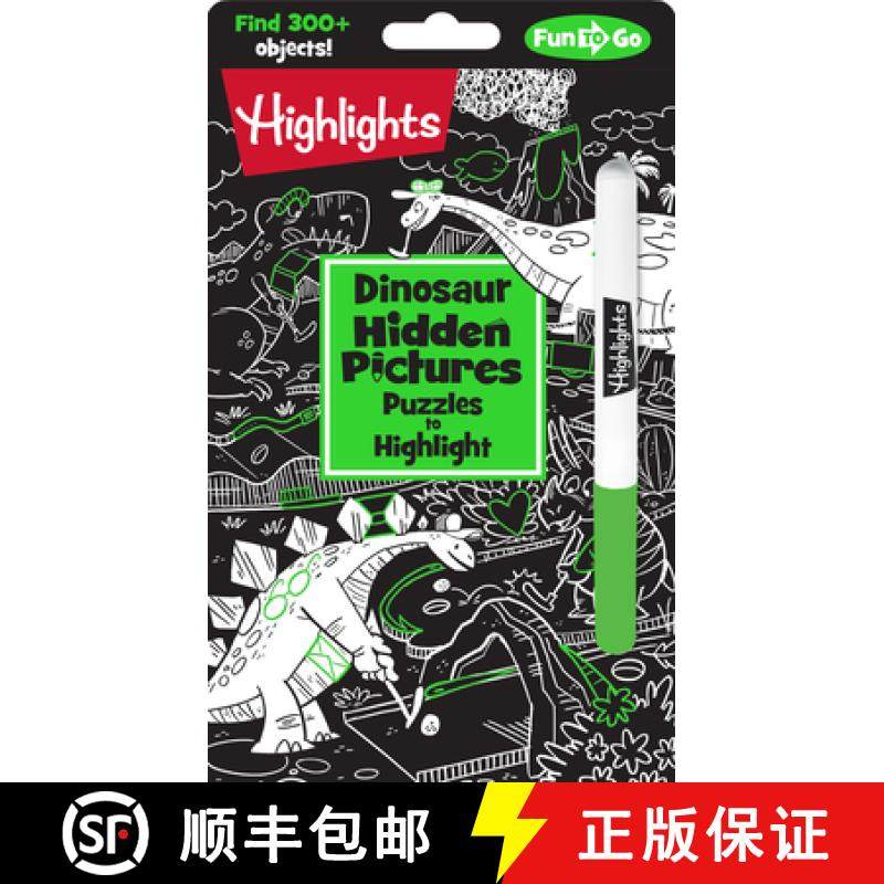 【3-4周达】Dinosaur Hidden Pictures Puzzles to Highlight [9781644723357]