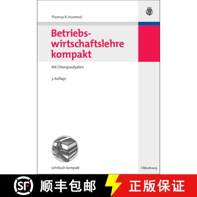 【3-4周达】精装 Betriebswirtschaftslehre kompakt – Mit Übungsaufgaben [9783486582383]