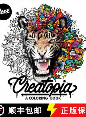 【3-4周达】Creatopia: A Coloring Book [9780593330302]