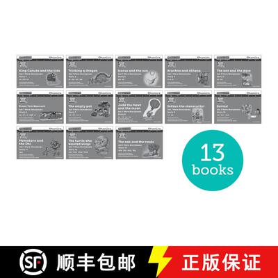 【3-4周达】Read Write Inc. Phonics: Grey Set 7 More Black & White Storybooks (Pack of 13) [9781382048286]