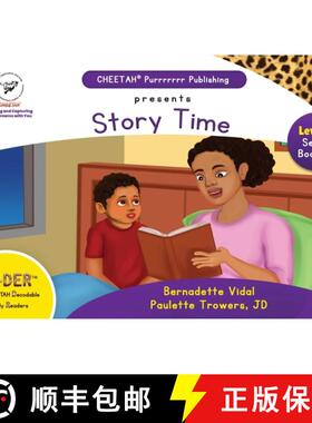 【3-4周达】C-DER (Cheetah Decodable & Early Readers) Set 8, Book 62, Story Time [9798330336227]