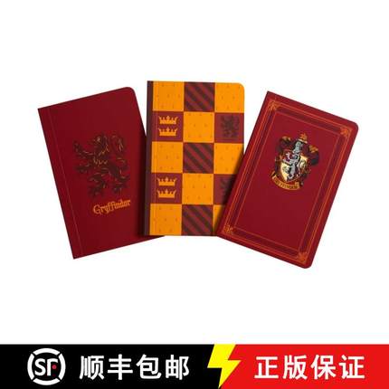 【3-4周达】Harry Potter: Gryffindor Pocket Notebook Collection (Set of 3) [9781647220099]