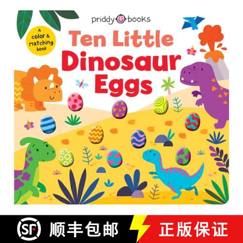 Ten Little Dinosaur Eggs (Little Squishies): A Color & Matching Book [9781684494552]