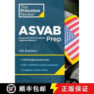 预订 Princeton Review ASVAB Prep, 5th Edition: 4 Practice Tests + Complete Content Review + Strategie... [9780525569244]