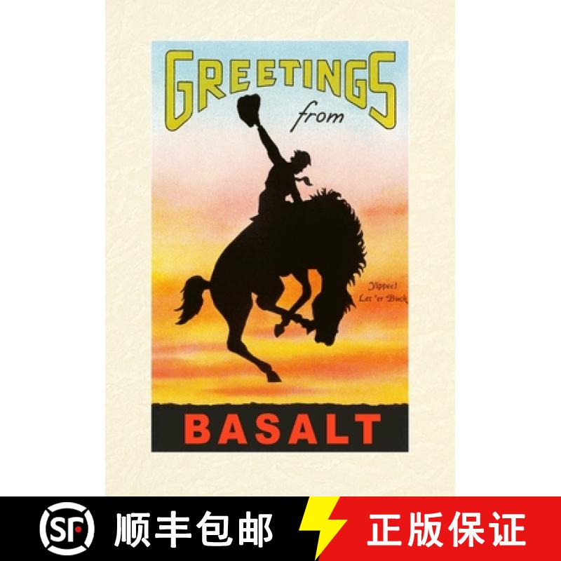 【3-4周达】Vintage Lined Notebook Greetings from Basalt, Bronco [9798385405671]