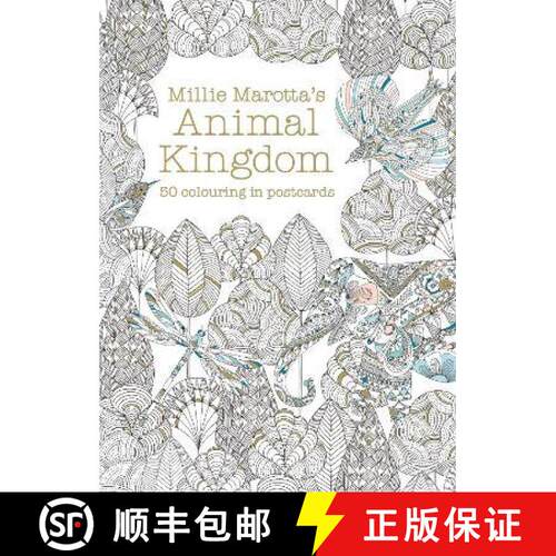 【3-4周达】Millie Marotta's Animal Kingdom Postcard Box: 50 beautiful cards for colouring in [9781849942904]